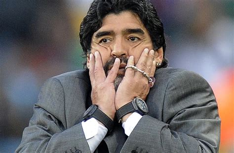 diego maradona two watches.